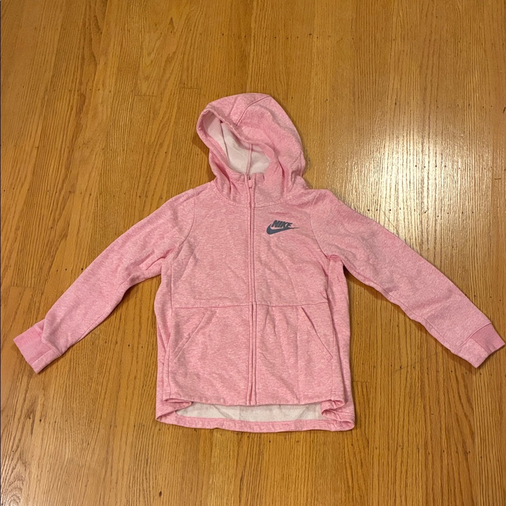 Nike Kids Light Pink Full-Zip Hoodie